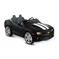 Kid Motorz Chevrolet Camaro 12-Volt Battery-Operated Ride-On, Black with Racing Stripes   551856867